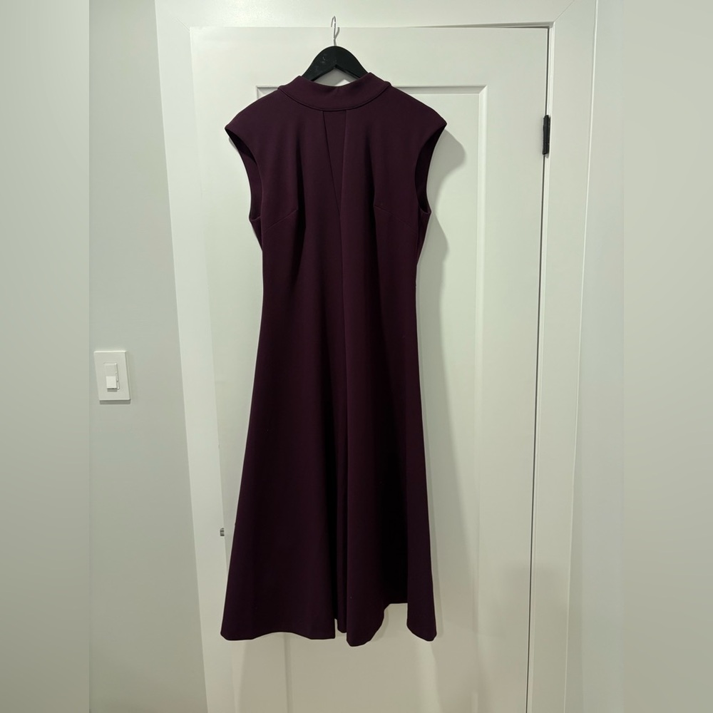 Calvin Klein Sleeveless High-Neck Maxi Dress - Plum